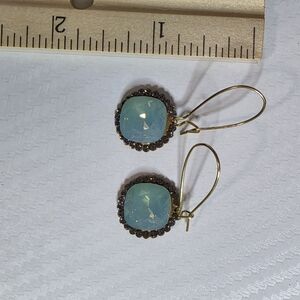 Elegant Gold and Blue Earrings